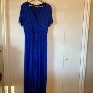 Beautiful blue short sleeved romper.